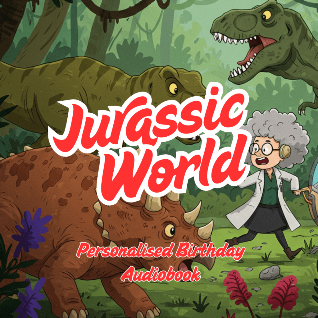 Jurassic World personalized audio book